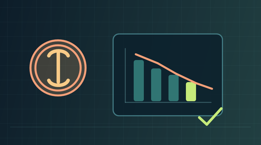Cloud spending dashboard with declining costs and optimized resources