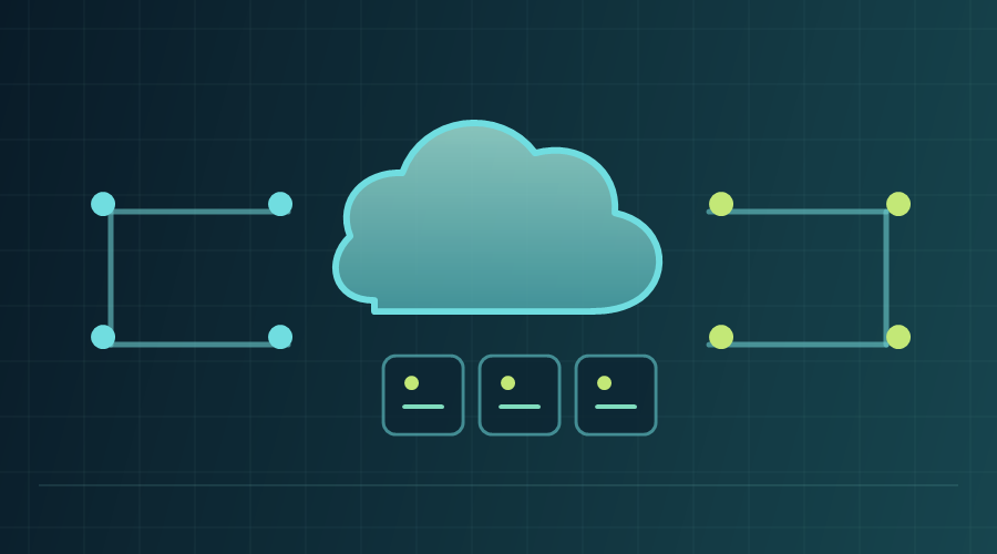 Cloud infrastructure connecting reliable network and server systems