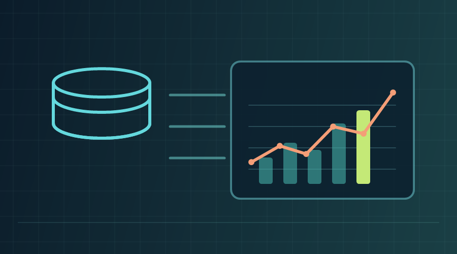 Cloud data platform with analytics charts and connected reporting