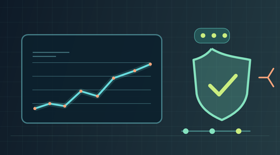 Cloud operations dashboard monitored for secure, reliable service